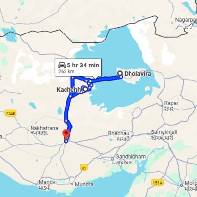 Gujarat Sector: route map