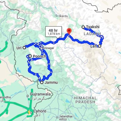 Map 5 Map 1 1971 Liberation of Bangladesh  Kashmir Sector route map