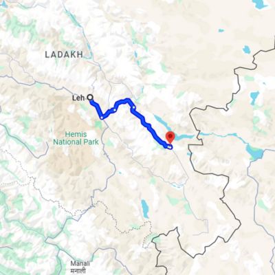 1962:  Sino-India War (The Complete Voyage) route map