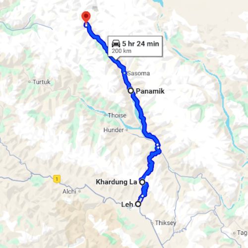 1984-Till Date:  Op  MEGHDOOT (The Complete Voyage) route map