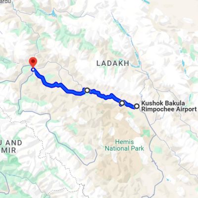 Kargil: 1999 route map