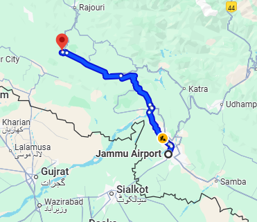 Nowshera route map